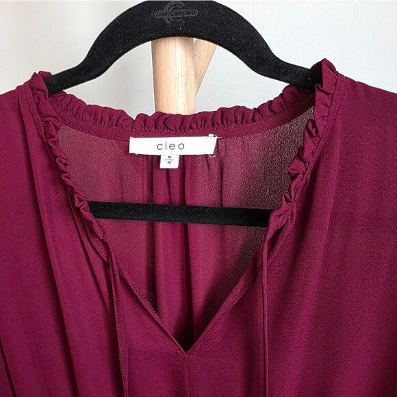 💥2 For $25💥 Bundle Corresponding Items For Deal!!! Cleo - Burgundy Dress - Picture 2 of 5